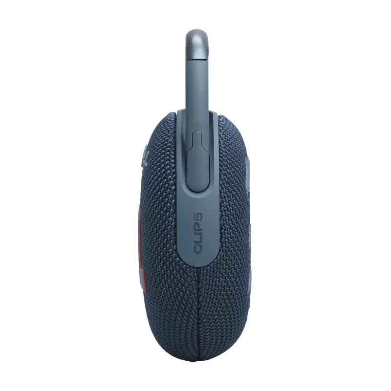 BOCINA PORTÁTIL JBL CLIP5 BLUETOOTH COLOR AZUL RESISTENTE AL AGUA Y POLVO